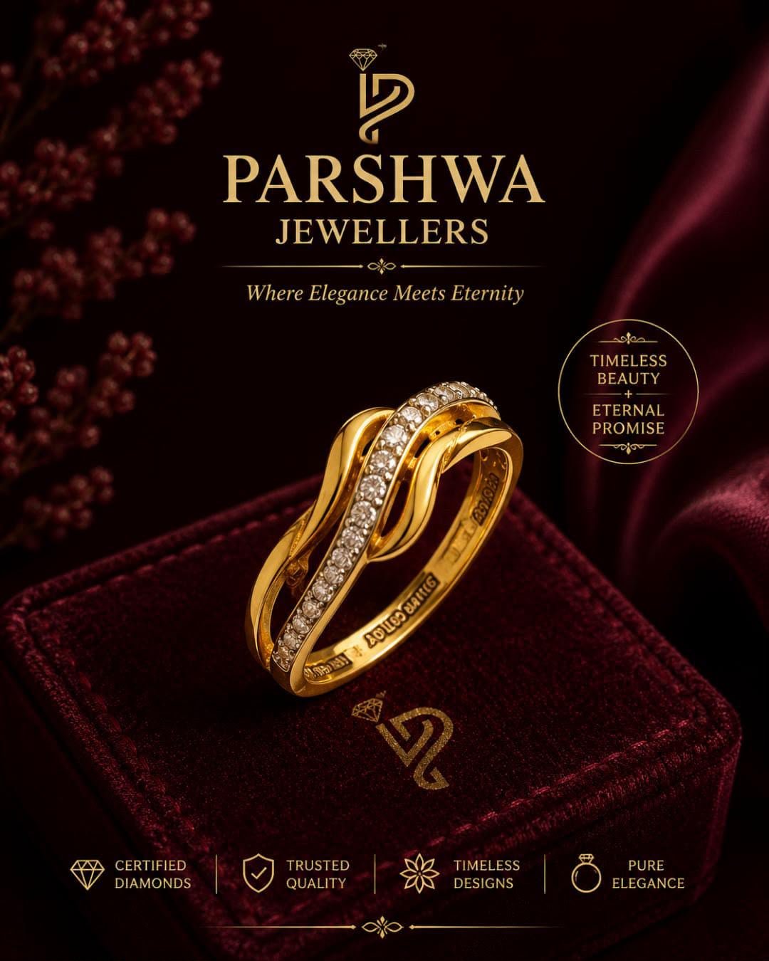 Royal Crest Gold Ring