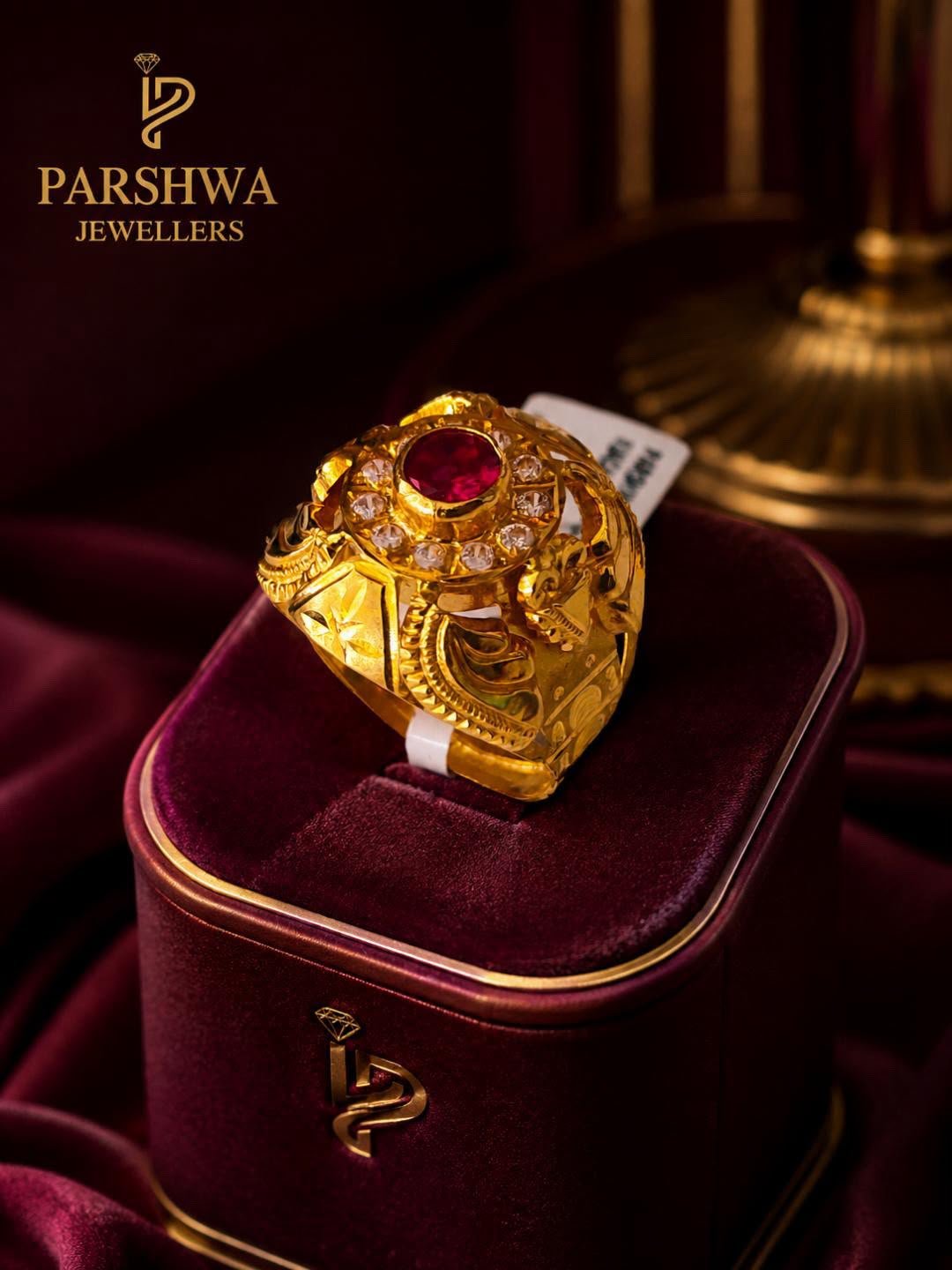 The Parshwa Antique Ruby & Diamond Statement Ring