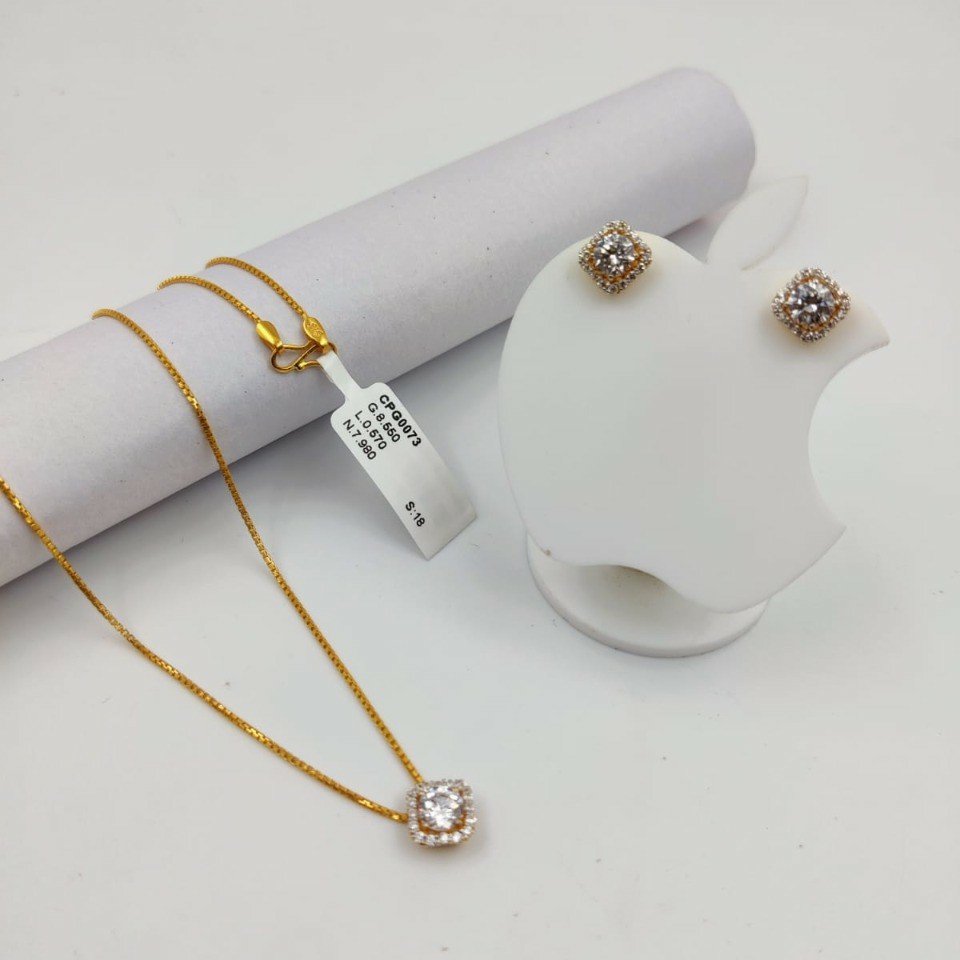 fancy chain pendant set