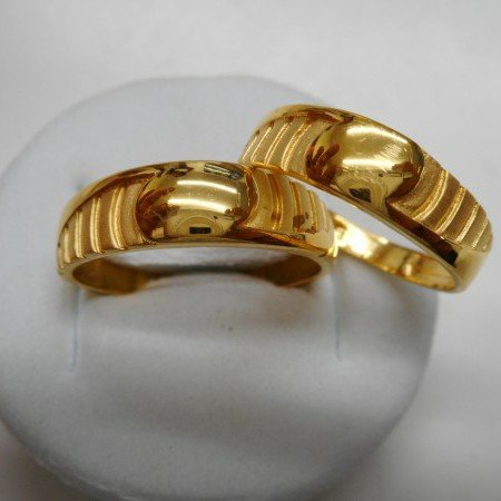 22 carat 916 casting couple ring fancy