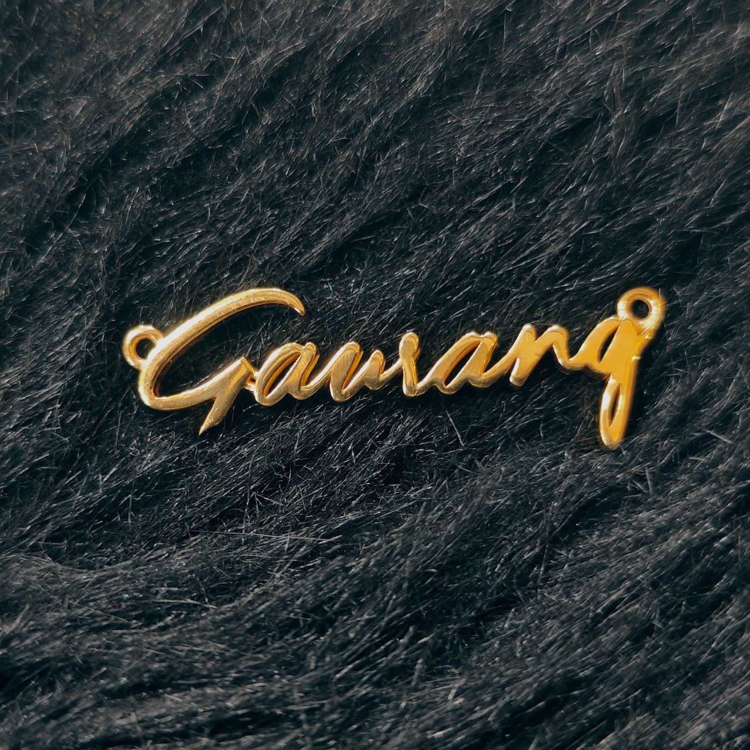 22K Gold Gaurang Letter Pendant